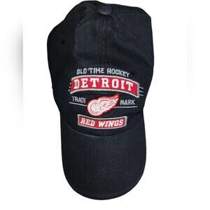 Old Time Hockey Detroit Red Wings Adjustable Strapback Slouch Dad Cap‎ OSFA